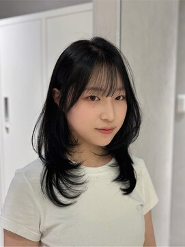 リアン バイ キートス(Lien by kiitos) ザクザクレイヤー/ハッシュカット／レイヤーカット/暗髪