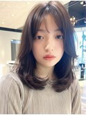 ミディアムヘア*ミディアムレイヤー*髪質改善*顔周りカット