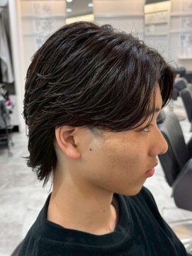 ダズルヘアーエイチ(DAZZLE hair H) ニュアンスパーマ/ウルフセンターパート名古屋西区学割U24men's