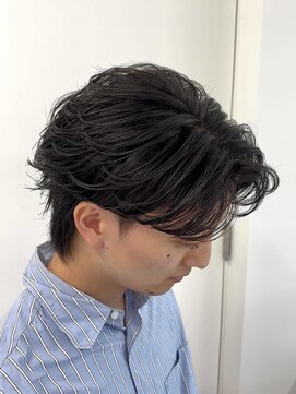 テンション(tension) メンズカットフェザーパーマニュアンスパーマ札幌バスセンター