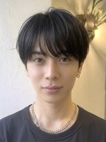 ノラキチジョウジ(NORA KICHIJOJI) 黒髪韓国マッシュショートツーブロックダウンパーマワックスなし