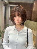 オリーブグレー/韓国風巻き/レイヤーカット/髪質改善/縮毛矯正