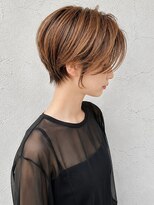 ダブル(W)&nbsp;透明感ブラウンベージュ/ショート/顔まわりカット