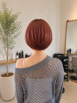 アイノワ 泉佐野店(ainowa)&nbsp;艶感ピンクブラウンショートボブ