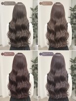 ルノヘアー(Lunohair)&nbsp;小顔見せ顔周りレイヤーカット韓国風くびれヘア/秋カラー