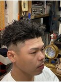 ツイストパーマ ツーブロック