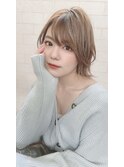 ハッシュカット/グレージュ/デザインカラー/ツートンカラー/町田