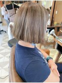白髪ぼかしハイライト☆グレージュ 大人可愛い