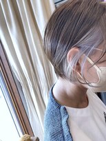 ベランダ(veranda)&nbsp;ショートボブ＋インナーカラー・ホワイトパール