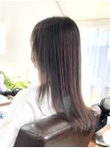 グレージュカラー×ロングヘア
