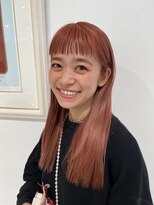 エアーアオヤマ(air-AOYAMA) オレンジカラー/ピレンジ/ハイトーンカラー/前髪/10代.20代.