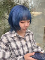 ゼスト 八王子店(ZEST) ブルーネイビー/ウルフカット【佐々木麻衣】