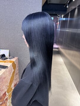 ペレ 栄店(PELE) デザインカラー/レイヤーカット/ウェットヘア/オリーブベージュ