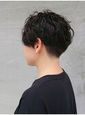刈り上げ女子×パーマ