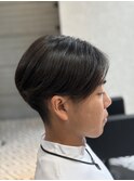 曲がる縮毛矯正、センターパート