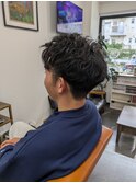 メンズ波巻きパーマ