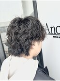 ショートウルフ×スパイラルパーマ