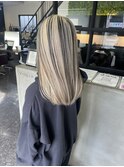 blond × black