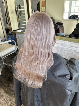 ロール(ROLL) カラー入れ放題　ブリーチ2回まで可能　パールラベンダー