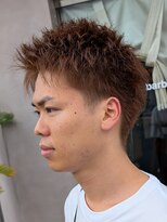 ボイスバーバー 高野店(VOICE BARBER)&nbsp;アッシュベージュアップバング