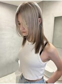くびれヘア/アプリコットオレンジ/夏のヘアアレンジ/梅田