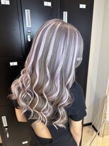 ミルクティー(Milk TEA) シルバーグレーカラーエクステ10本♪