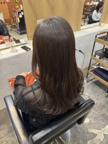 チャプター 問屋町(chapter)&nbsp;ケアカラーオリーブブラウンベージュレイヤーカット韓国ヘア