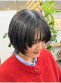 ウルフショート/髪質改善トリートメント／前髪あり/20代30代40代