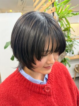 ジーナ 渋谷 表参道(JINA) ウルフショート/髪質改善トリートメント／前髪あり/20代30代40代