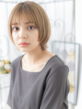 プリモカ 綾瀬(primoC) 綾瀬/髪質改善/全頭ブリーチアッシュブロンド!小顔マレットヘアc