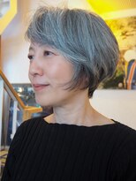 ビュートリアム 鎌倉小町(BEAUTRIUM)&nbsp;ショートボブ/ショートヘア/グレイヘア/BEAUTRIUM鎌倉　カギワダ