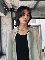ノラジャーニー(NORA Journey)&nbsp;メンズボブウルフメンズミディアムレイヤーカットメンズウルフ