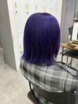 テラス トヨタ(Telasu Toyota) ブリーチカラーでブルーヴァイオレットカラーに◎