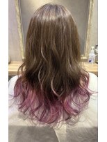 ヘアーズ ロッソ テラス(hair's ROSSO TERRACE)&nbsp;ピンクグラデーションカラー［30代40代50代］