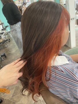 ヘアーディア みどり店(Hair...DiA) インナーオレンジ