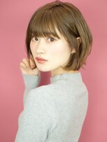 可愛さアップなひし形シルエットのエアリーショート☆
