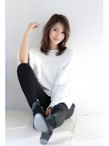 美容室 リーフ 島田店(LeaF)&nbsp;大人かわいい 無造作ストレート