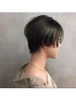 バングヘアーデザイン(BANG HairDesign) ハンサムショート×モスグリーン