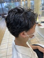 クオリス 上板橋店(QUALIS) ツーブロ簡単セットニュアンスパーマ【刈り上げ×ビジカジ】