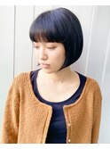 黒髪ボブ×ショートボブ