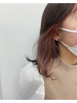 キー(kii) インナーカラー　ピンクベージュ　福岡　天神　今泉　薬院