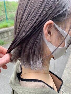 アクト 三鷹店(ACT) グレーパープル&シルバー　インナーカラー
