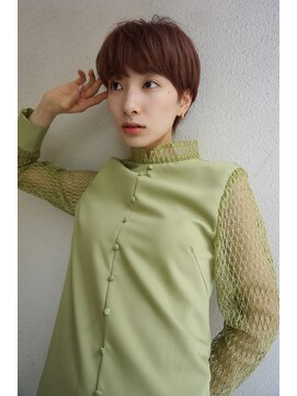 ブゾン(buZon) 【buZonブゾン】耳掛けピンクマッシュショート