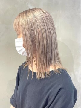 ゲーム 渋谷店(GAME) ダブルカラーホワイトベージュケアブリーチハイトーンカラー韓国