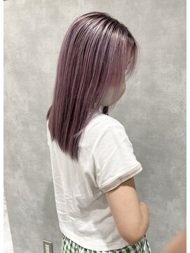トマト(TOMTO) 【HOSSY】pink × purple highlight ☆ デザインカラー
