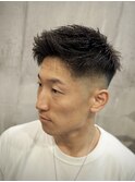 フェザーバングスキンフェード