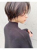 髪質改善★黒髪大人ショート×前髪カット/顔周り[池袋]