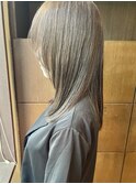 ブリーチなしダブルカラーくすみベージュ