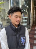 men's/オールバック/縦落ちツイスト＠水田