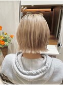 切りっぱなしボブ×ハイトーン